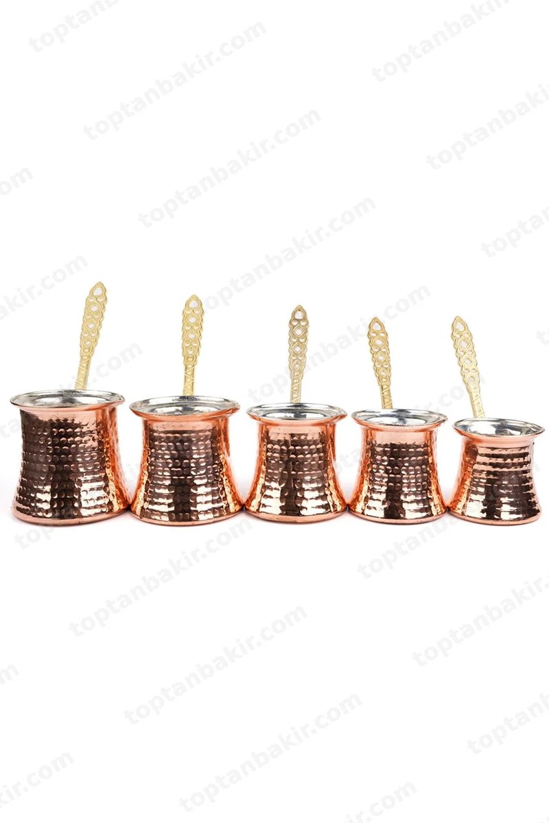 Classic Copper Cezve Set of 5