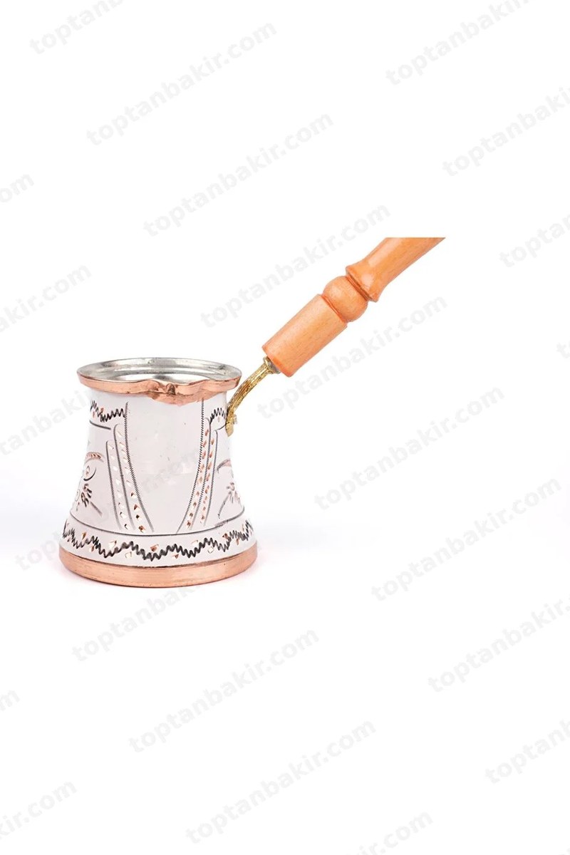 Copper Cezve Set – Erzincan Hand-Engraved, 4 Cup