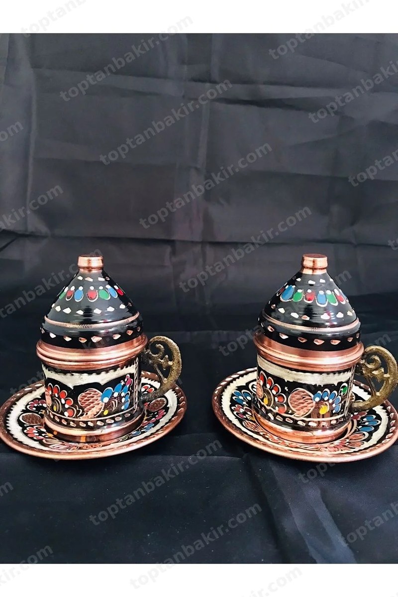 Enameled Copper Coffee Set 003
