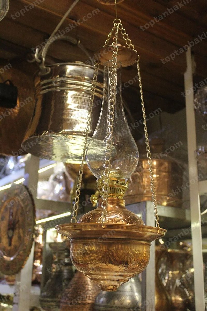 Large Hanging Oil Lamp