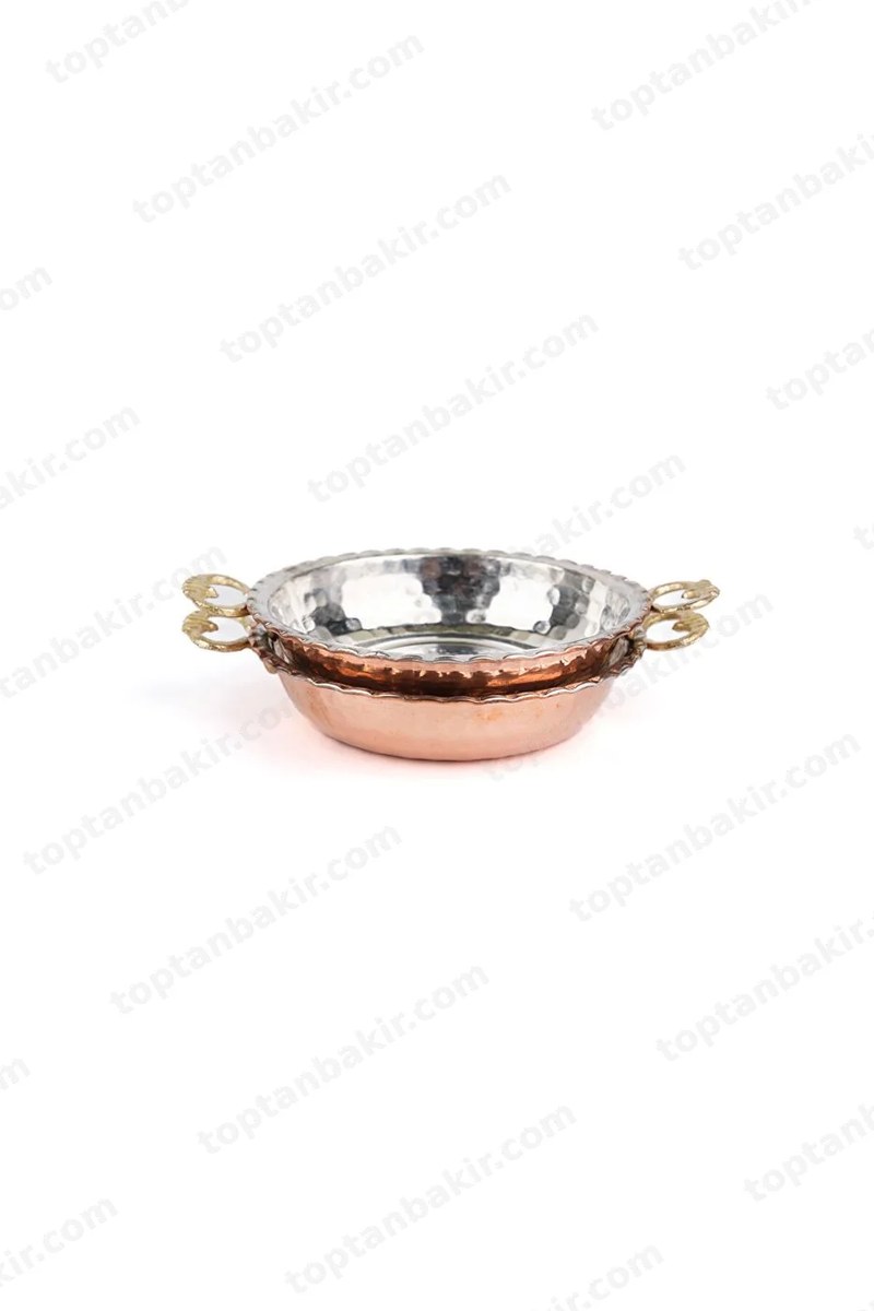 Copper Breakfast & Nut Dish, Pan-Style – Set of 4, 11 cm