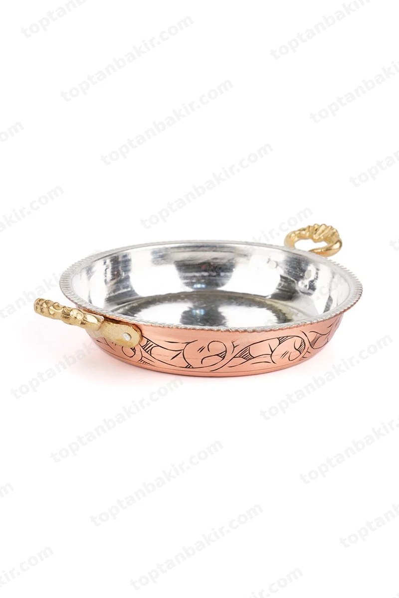 Hand-Engraved Copper Pan / Sahan – 17 Cm