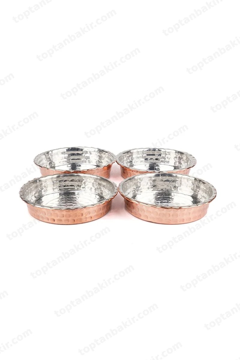 Copper Breakfast & Snack Dish – Set of 4, 11.5 cm