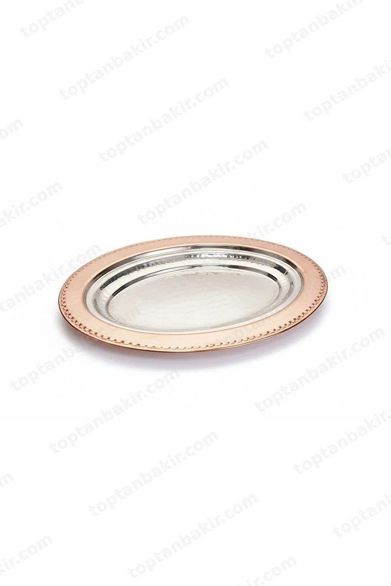 Luxury Handcrafted Pure Copper Boat-Shaped Serving Dish Set – 40 cm (2 Pieces)