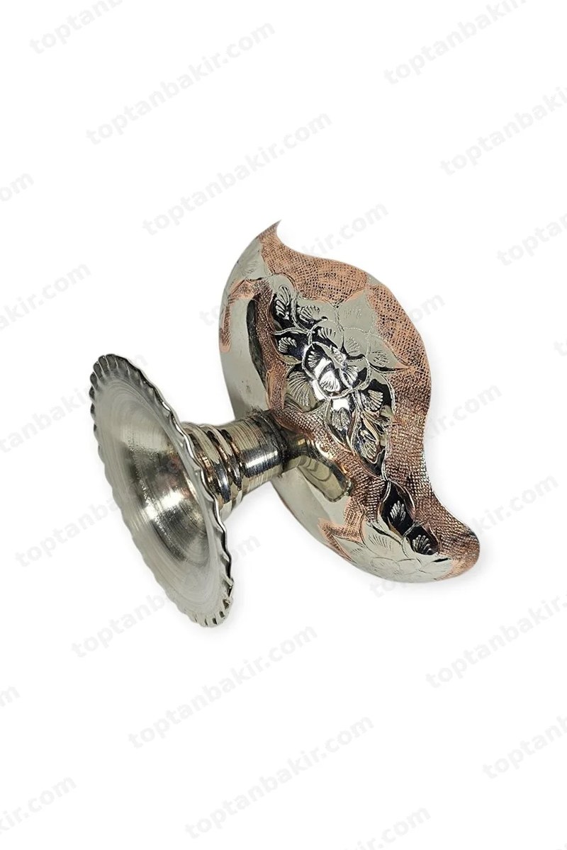 Small Hand-Engraved Copper Gondola Bowl / Sugar Bowl / Turkish Delight Dish (11/16 CM)