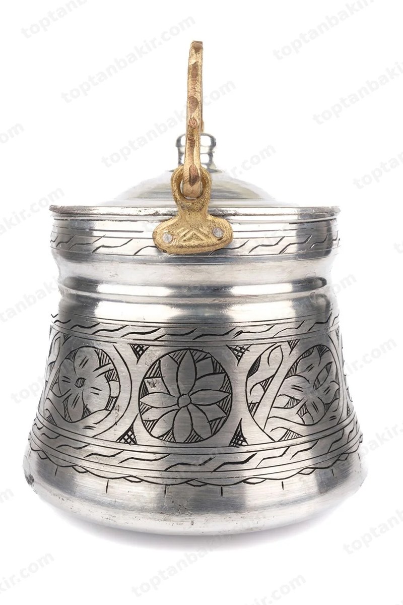 Carved Copper Storage Pail – 3 kg