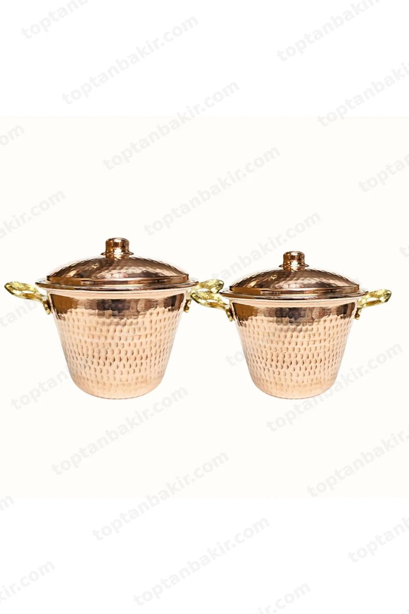 Copper Perde Pilav Rice Pot Set of 2 – Serves 2/4