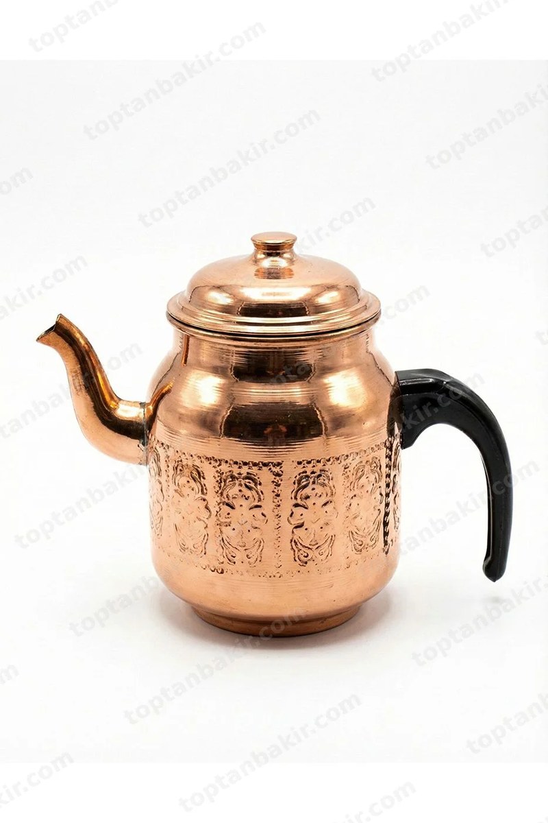 Copper Coffeehouse Tea Kettle (Demlik) – 1.4 LT