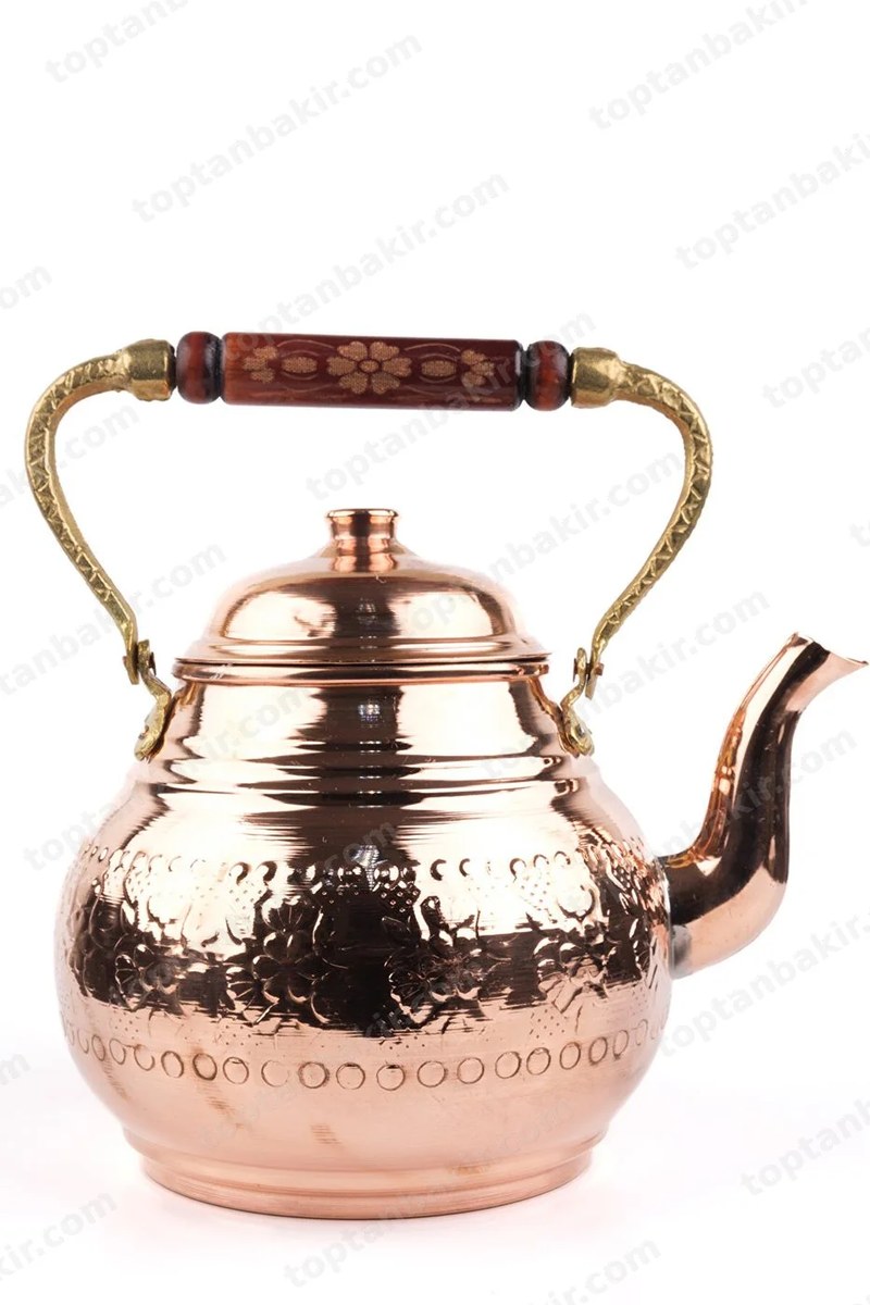 Copper Single-Base Tea Kettle 1 lt